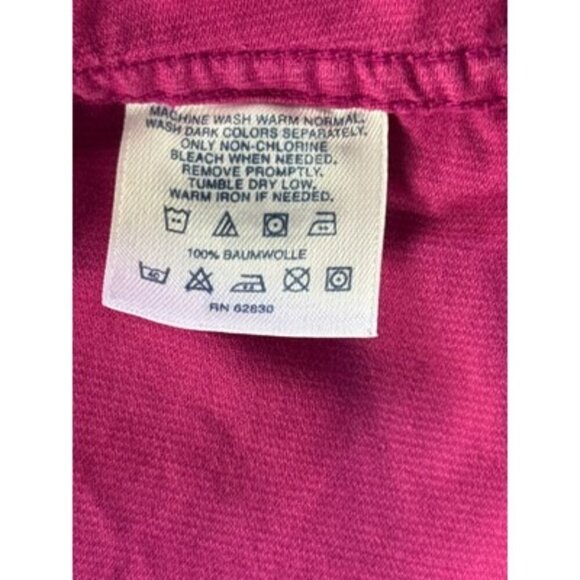 Lands End Womens Corduroy Shirt 2X 20W-22W Fuchsia - Picture 3 of 4